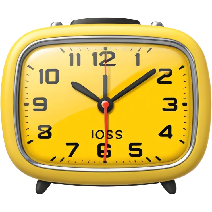 yellow alarm clock emoji