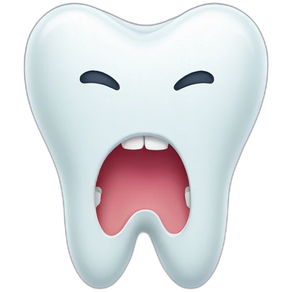 Tooth emoji