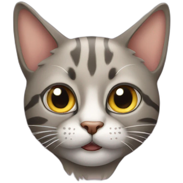 Crazy cat emoji