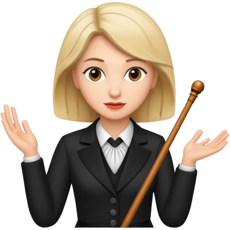 Female music conductor emoji