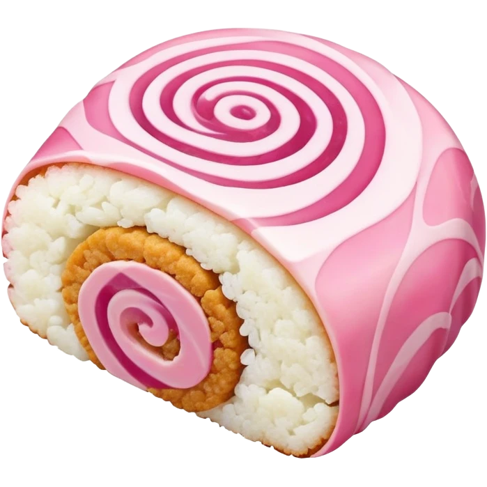 fish cake with pink swirl narutomaki emoji