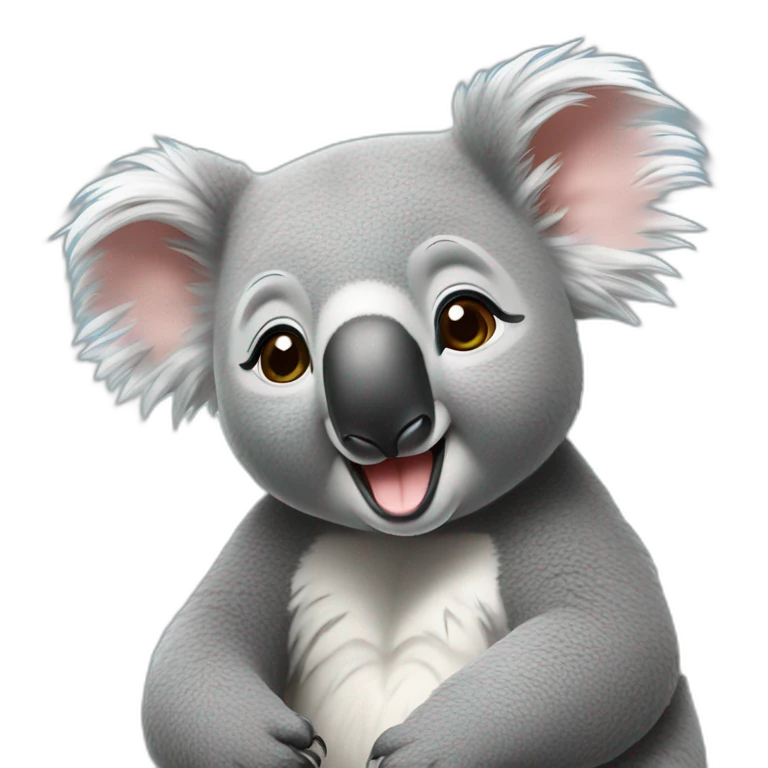Koala qui fait un bisou emoji