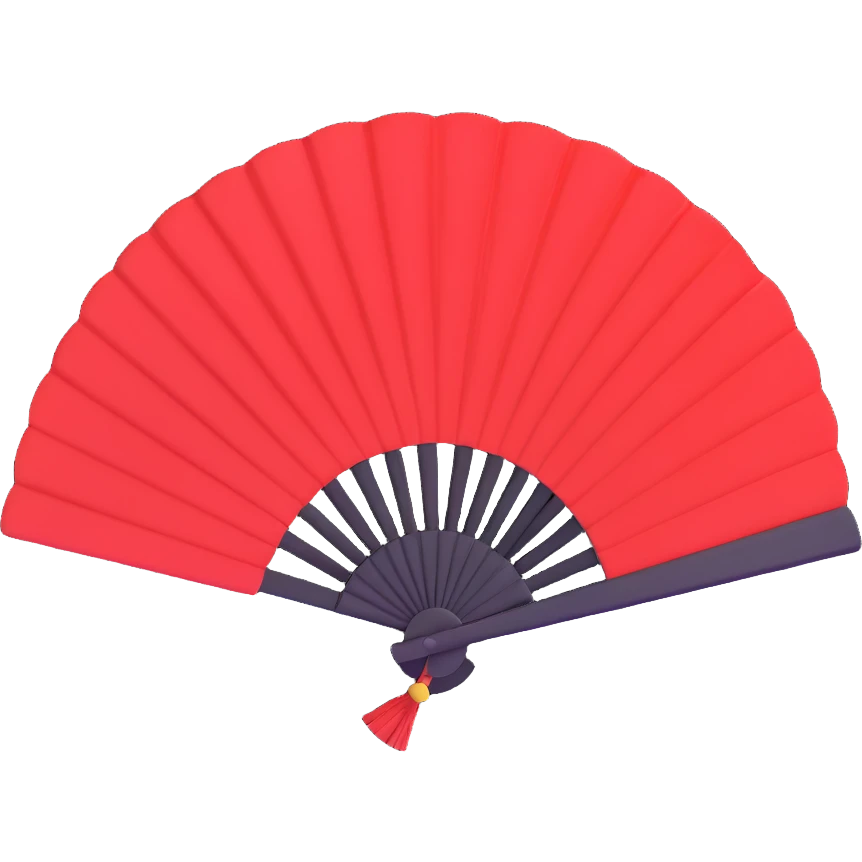 red fan emoji