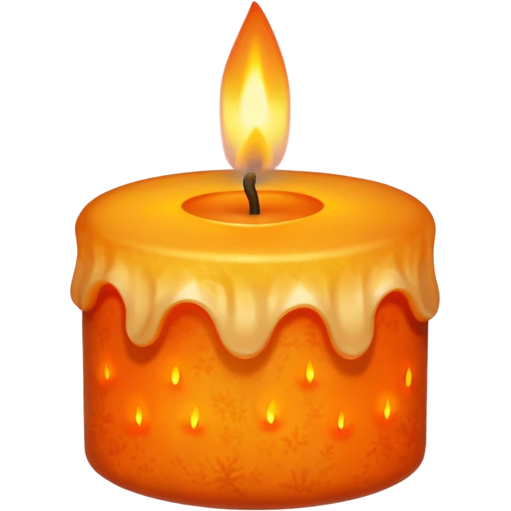 autumnal candle emoji