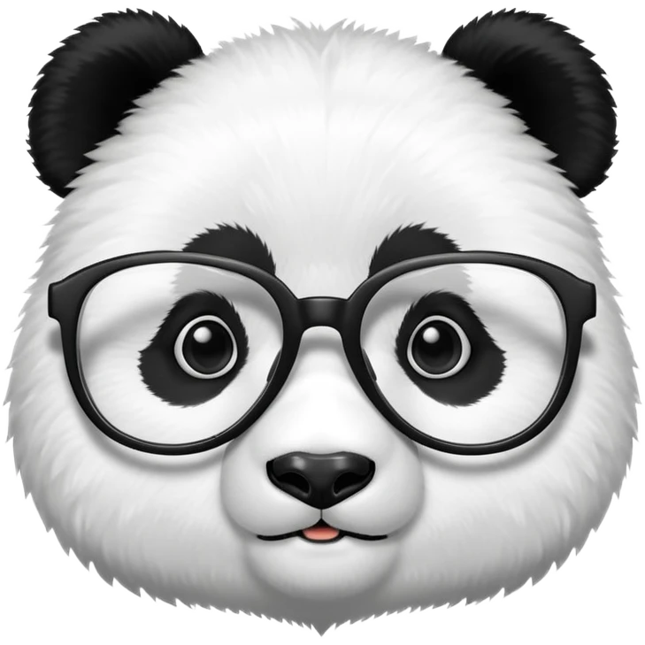 Panda con lentes emoji