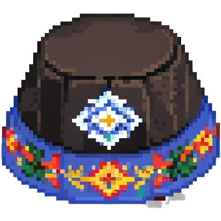 Uzbek doppa hat traditional headwear emoji