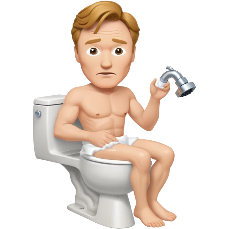 conan obrien using a bidet emoji