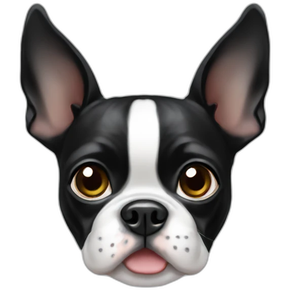 Cute Boston terrier emoji