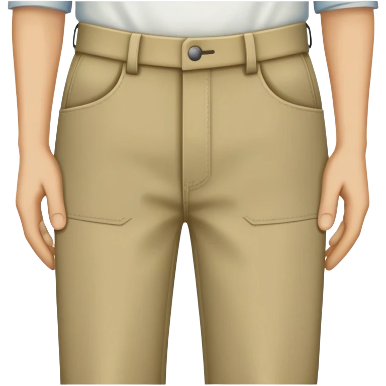 man with empty, turned-out pockets, frontal view emoji