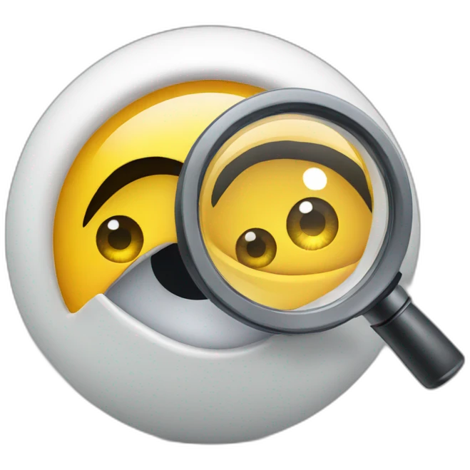eye-with-magnifier emoji
