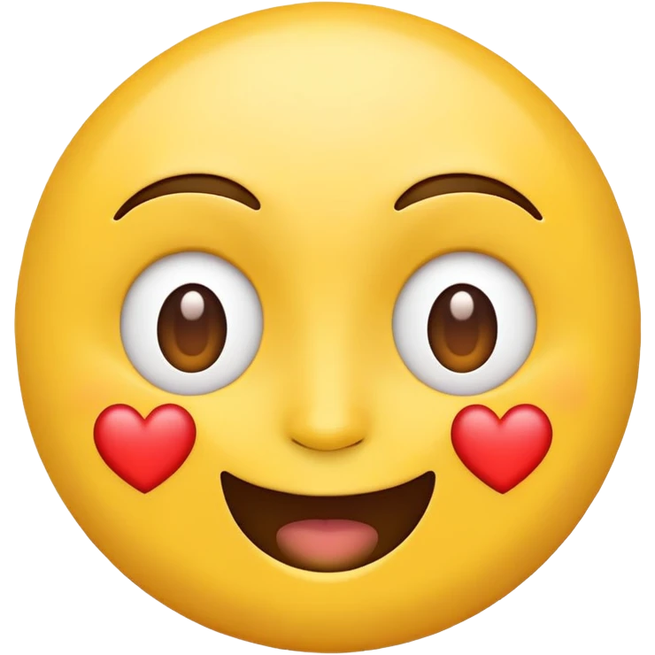 yellow face with heart eyes emoji