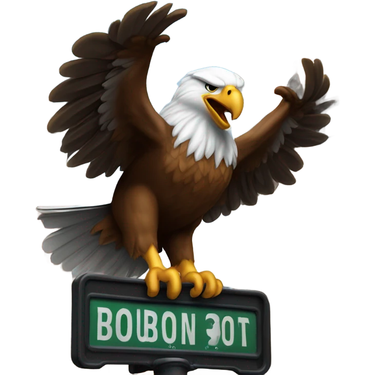 Eagle on bourbon street  emoji