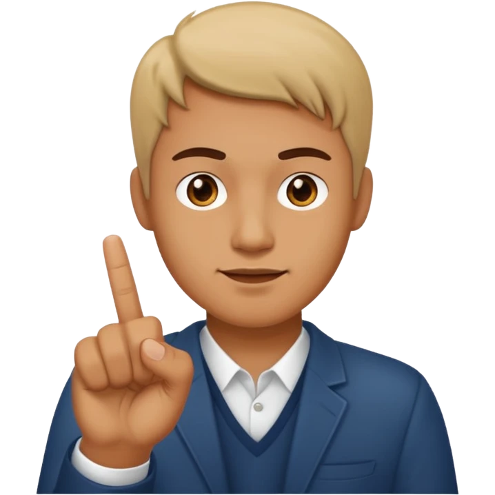 guy holding middle finger emoji