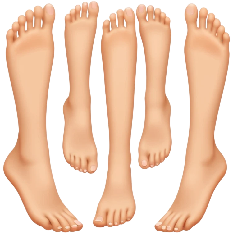 Naked women feet emoji
