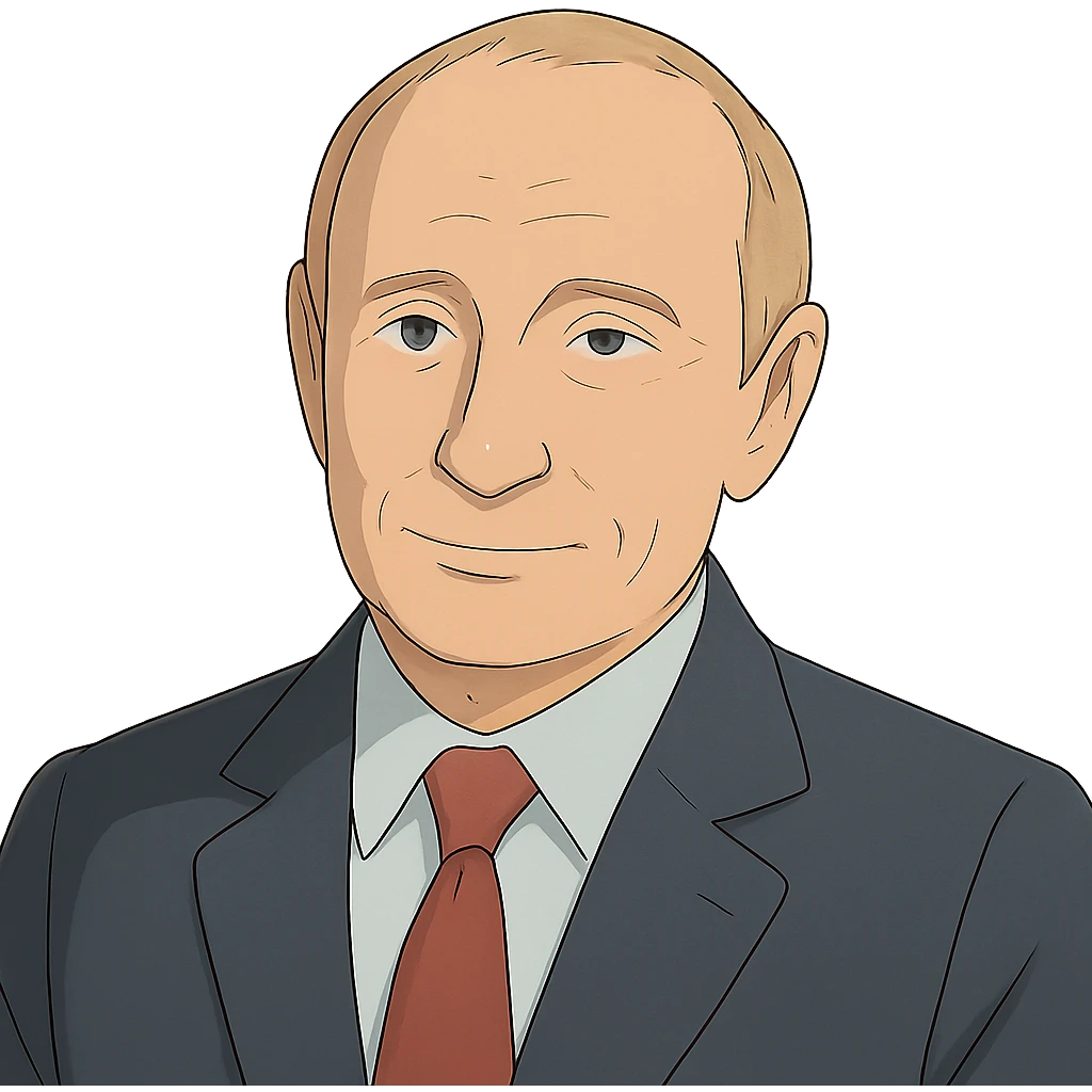 ghibli style Vladimir Putin emoji
