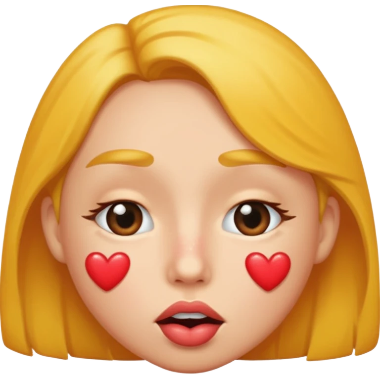 Kiss on cheek emoji