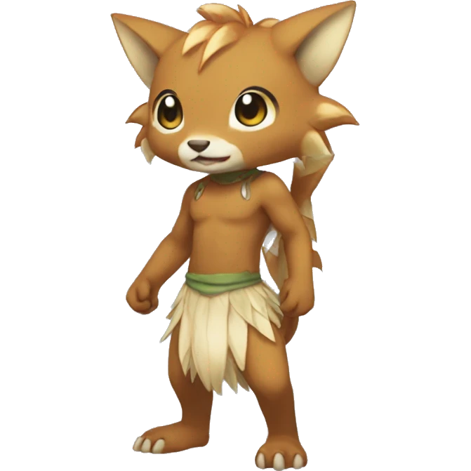 Anthro BagBean-Fakémon Full Body emoji