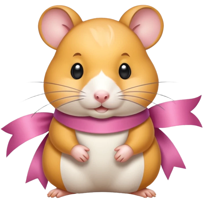 ribbon hamster emoji