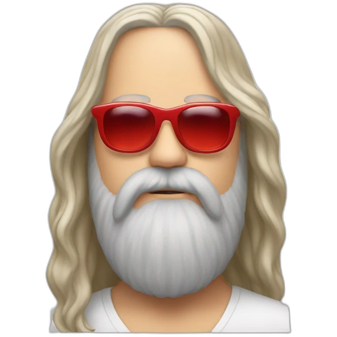 rick rubin with red tinted glasses emoji