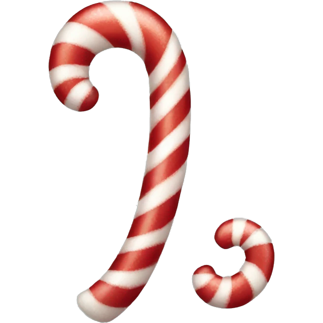 Peppermint candy cane emoji