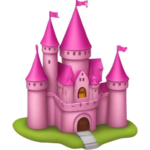 Pink castle emoji