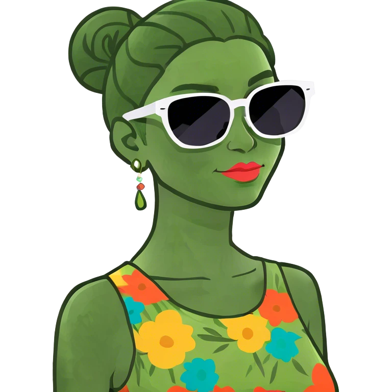 Girl with sunglasses emoji