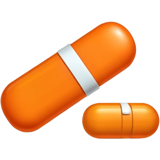 Orange medicine pill emoji