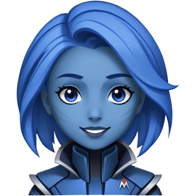 Taliyah from mass effect happy emoji