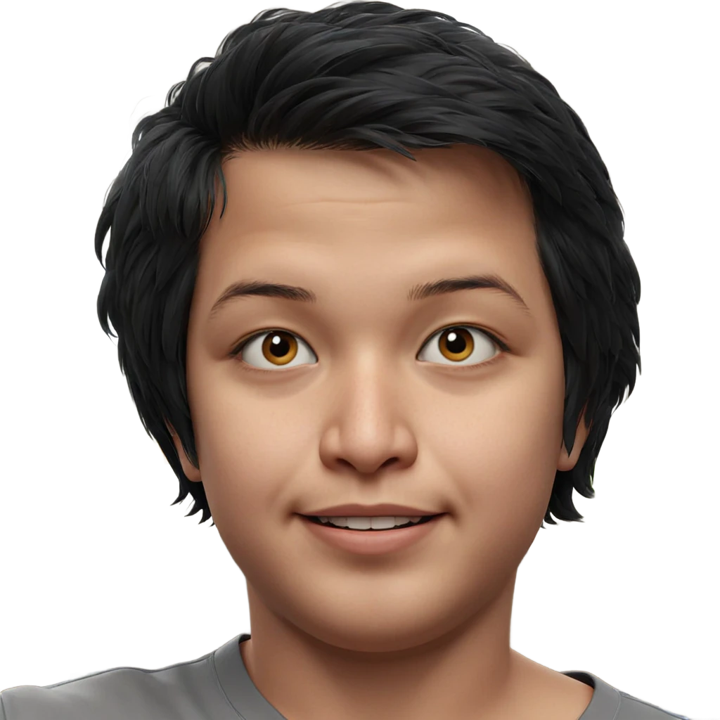realistic portrait of a boy emoji