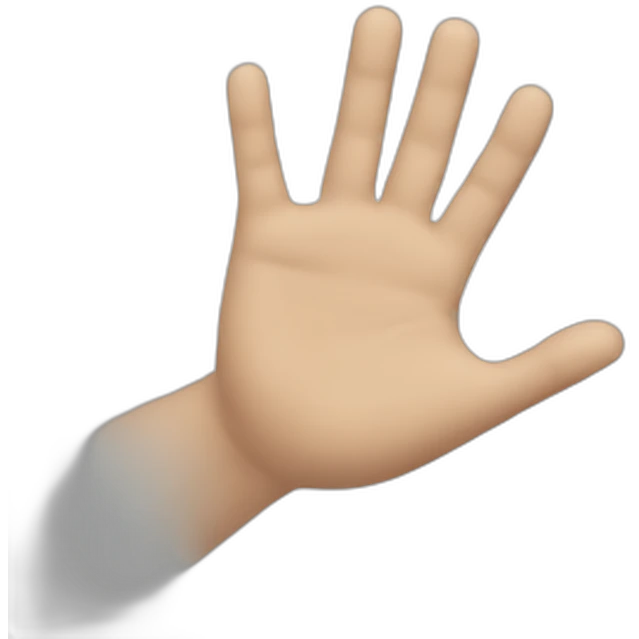 hand with a magnet emoji