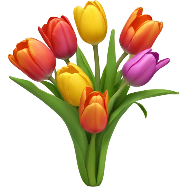 spring emoji with tulips  emoji