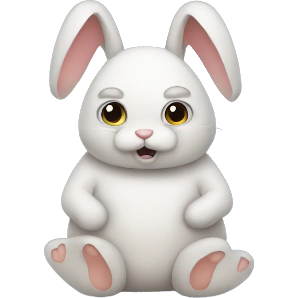 Very sick bunny  emoji