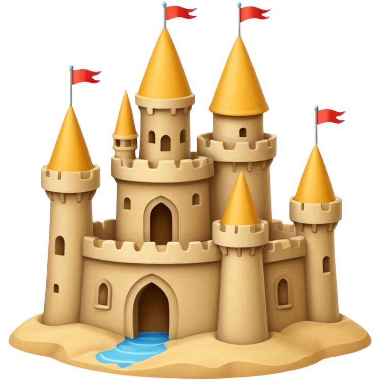 sand castle emoji