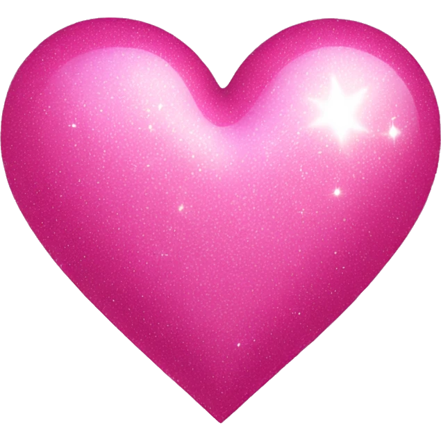 sparkly pink heart emoji