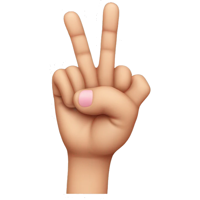 the pinky finger emoji