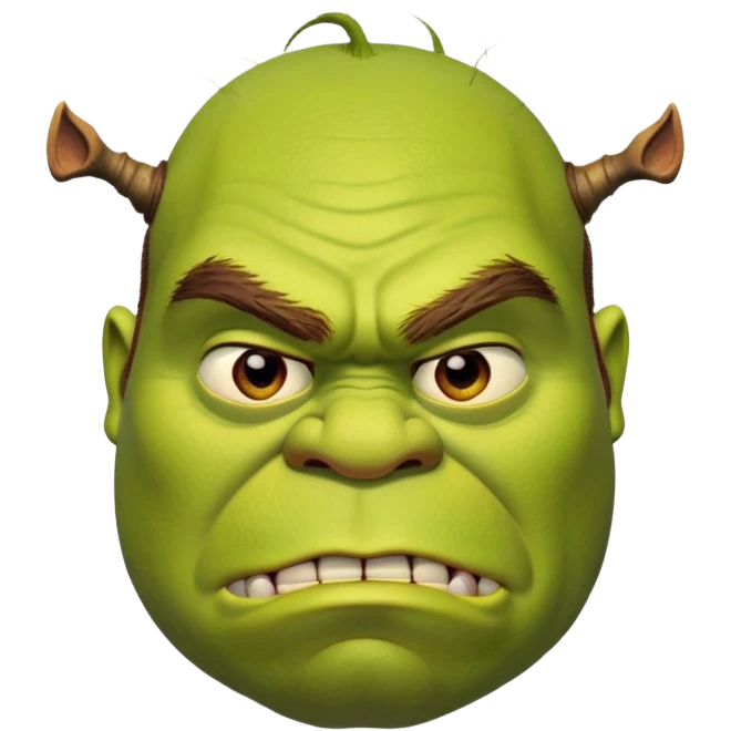 Злой шрек emoji