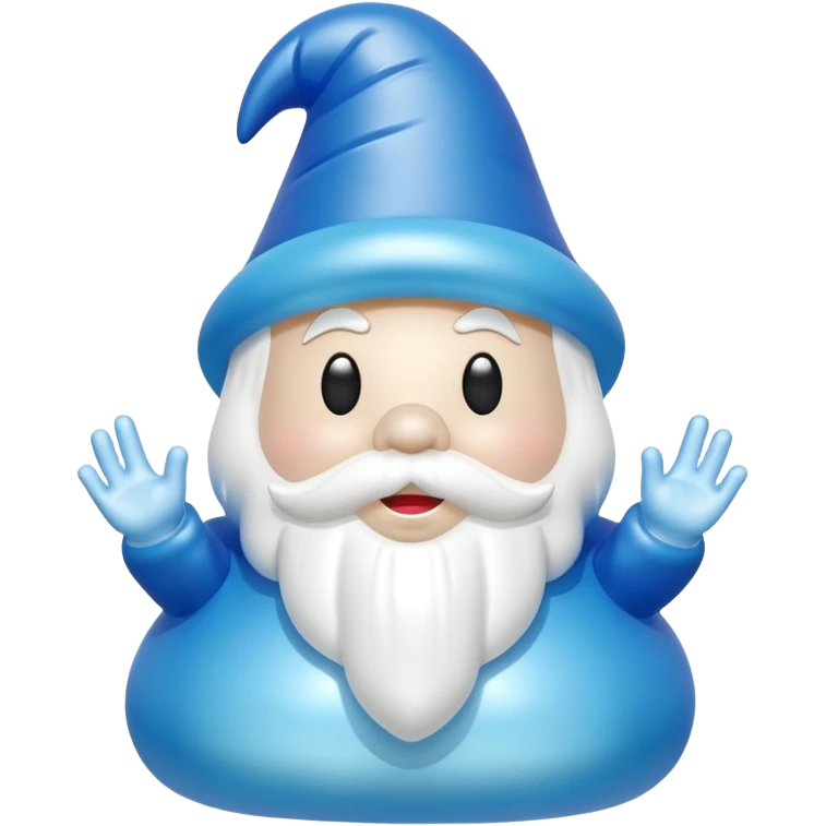   jeff koons style inflatable gnome ghost emoji