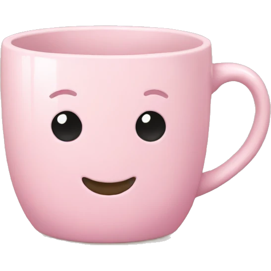 Light pink mug emoji