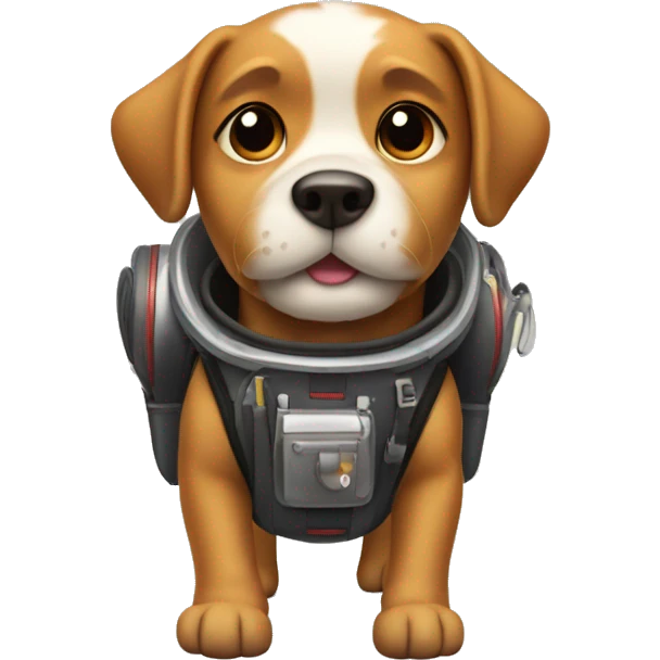 Dog with a jet pack  emoji