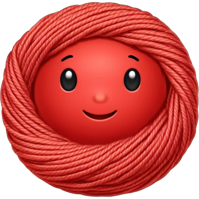 red ball of yarn emoji