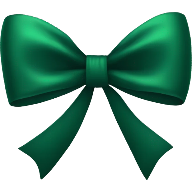 dark green bow emoji