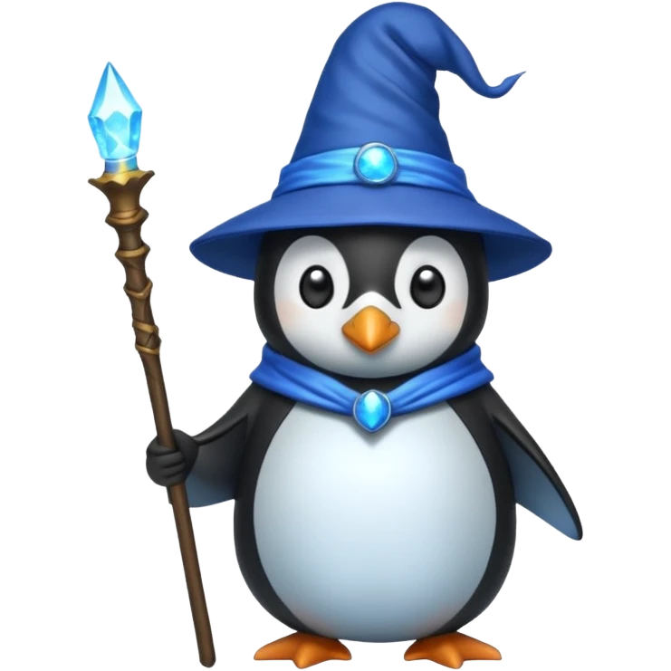 Penguin Wizard emoji