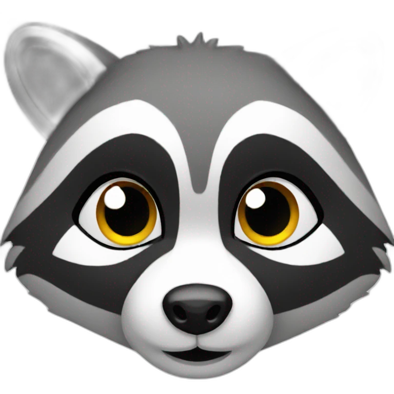 Cute racoon emoji
