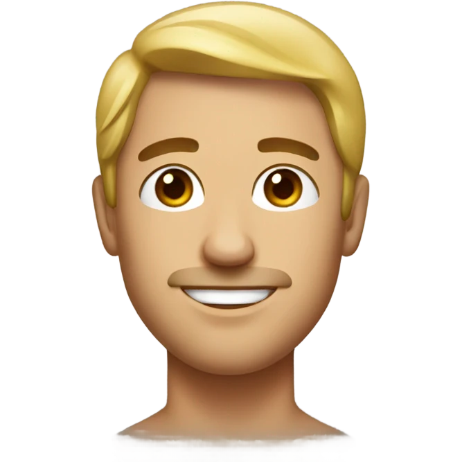 male portrait in bikini emoji