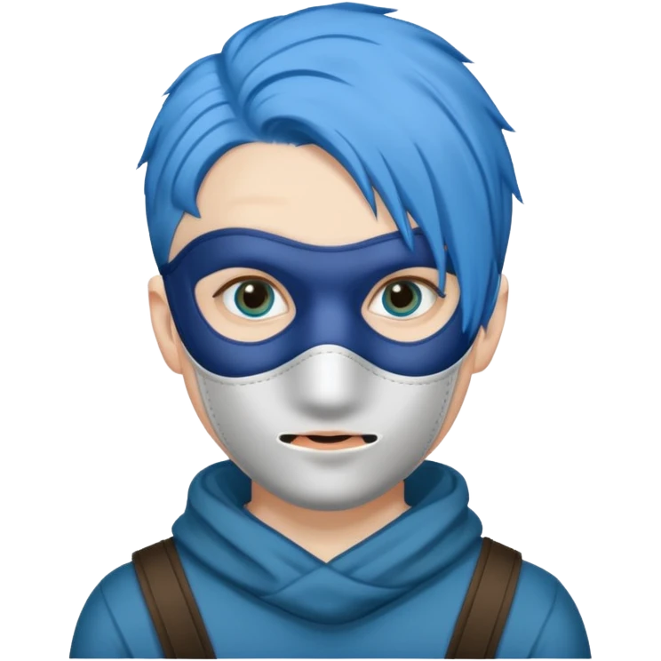 blue haired robber emoji