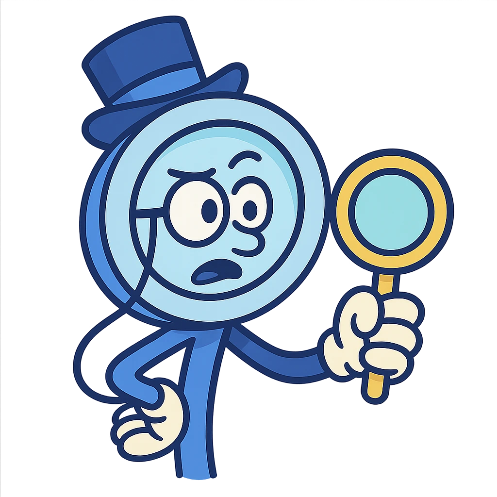 monocle icon in flat-toon style, using primary colors #EDF6FE, #69CEFF, #4858FF and secondary colors #5AEEFE, #465AFE, #D0F2E3, #ADE0FE emoji