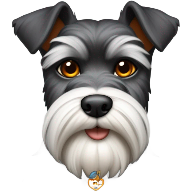 Crea un perro schnauzer con un gato calicó coquette’s  emoji