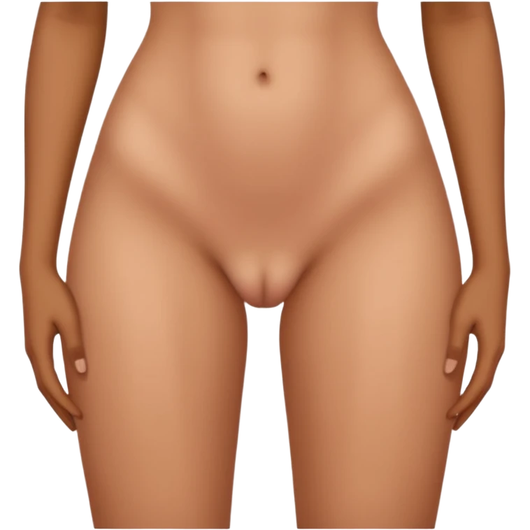 nude woman zoomed in vagina emoji