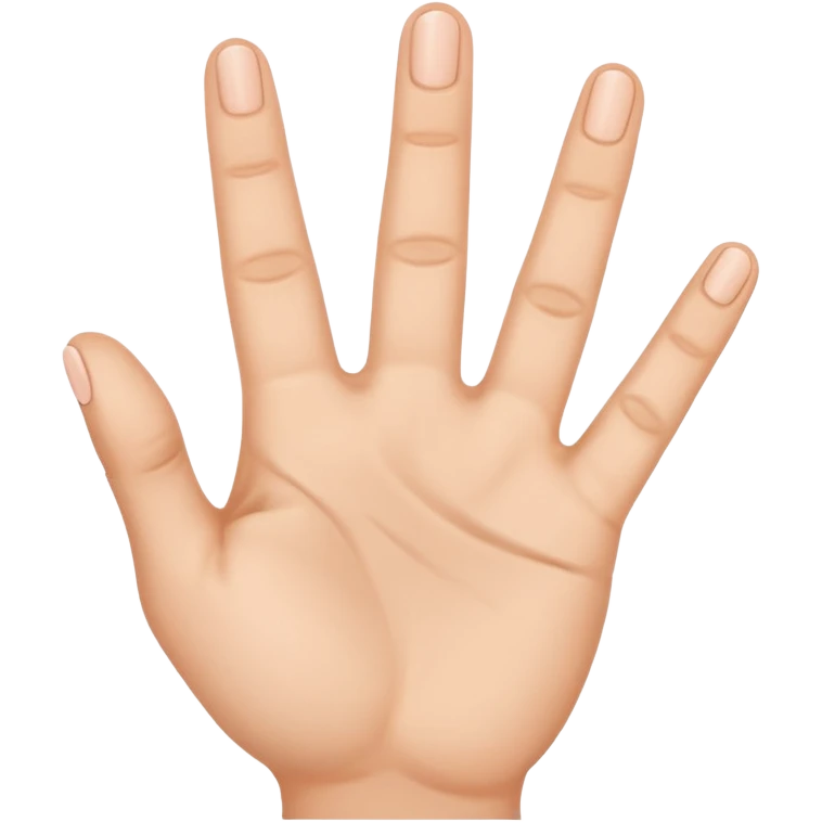 A hand that raises its  three fingers  emoji