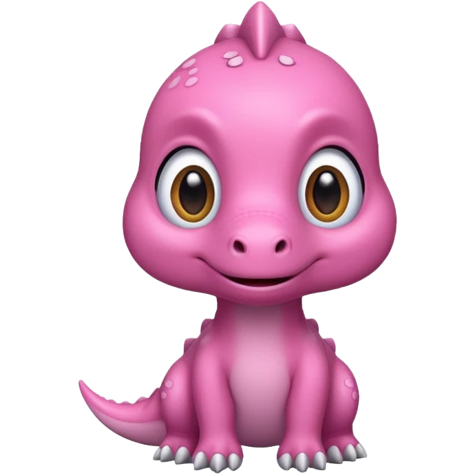 Dinosaurio rosa cute emoji